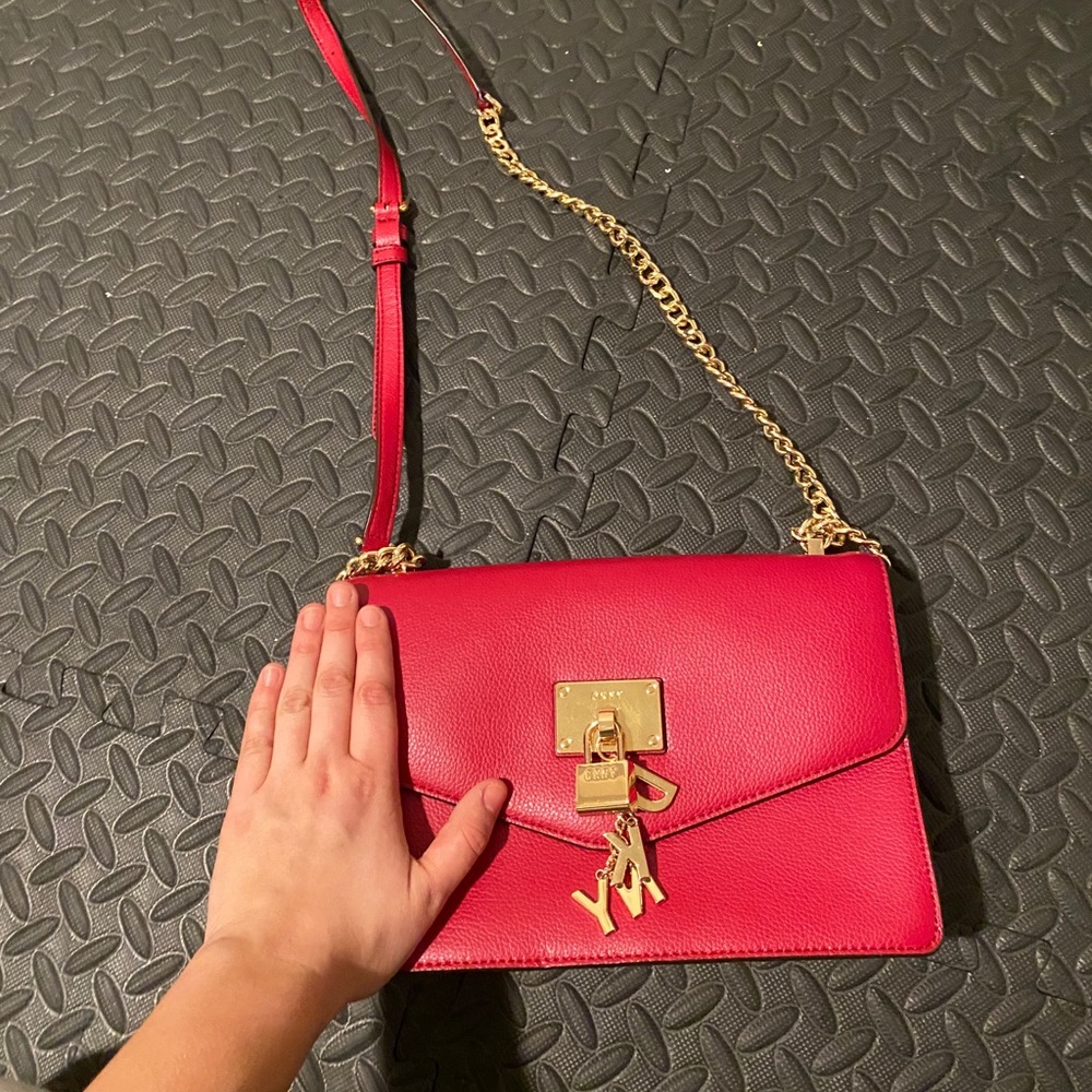 Brand new DKNY LEATHER bag!